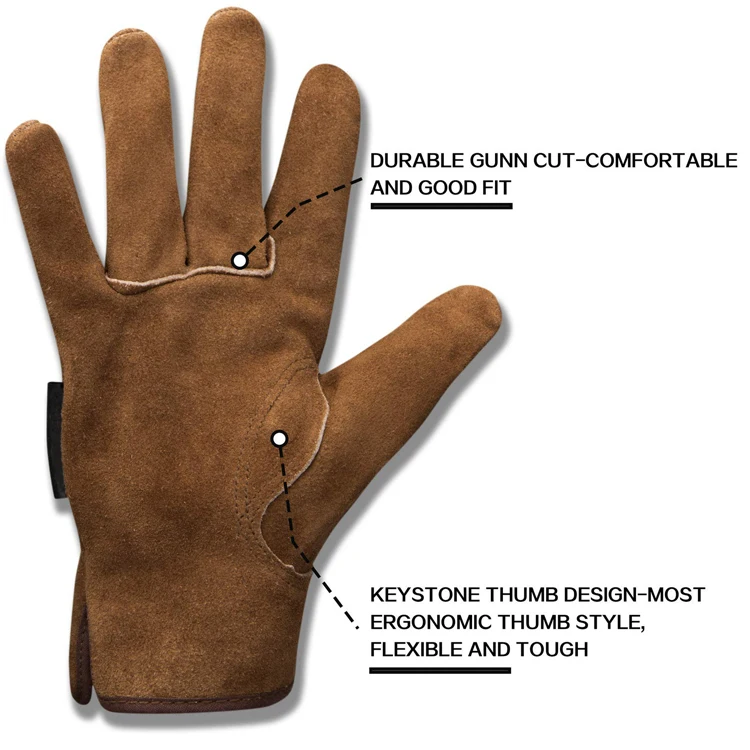 Leather Safety Work Gloves Gardening Carpenter Thorn Proof Truck Driving Safty Gloves Working Waterproof for Construction