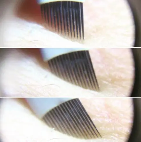 White Disposable White Microblading Needle for Ombre Shading Brows