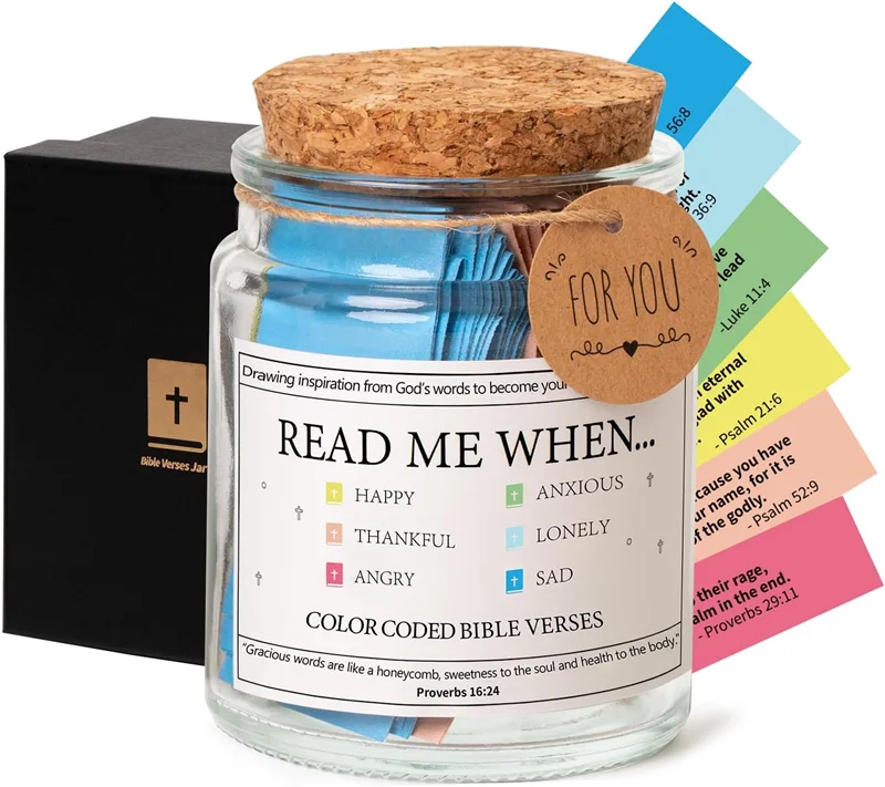 Hot selling products 2024 Islam Gift Box Hadith Jars Muslim Quran Verses In a jar read me when for emotions and feelings verse