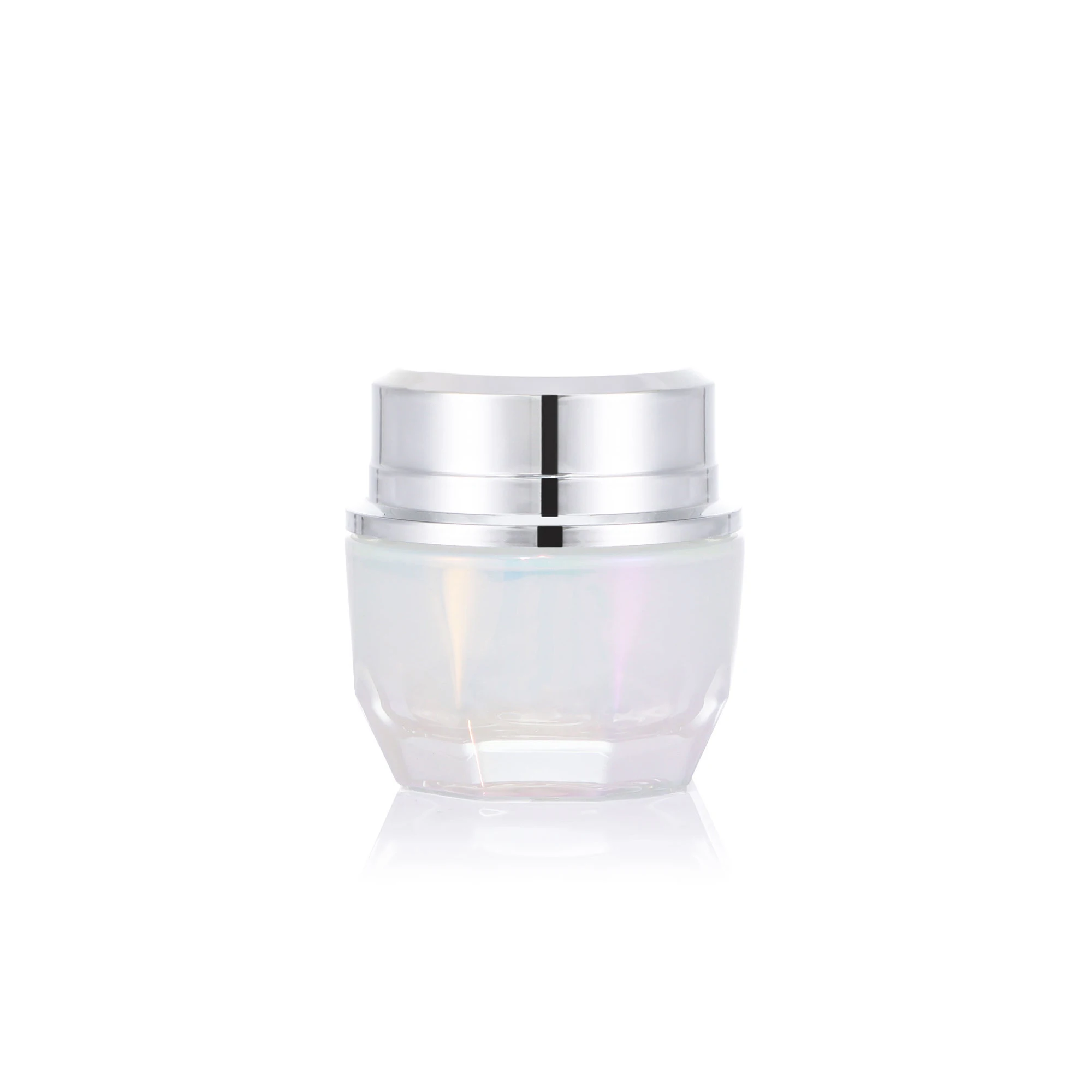 
Wholesale customized 2021 new electroplating magic color glass bottle cream bottle 