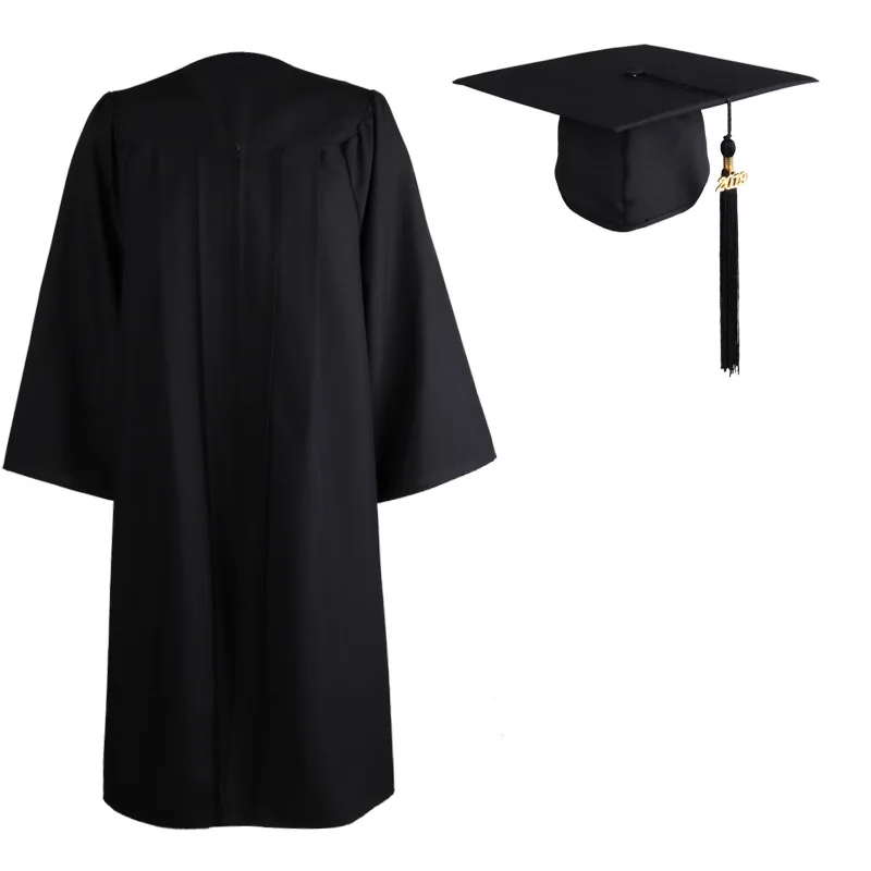 Classic Customs Logo Adults Available Graduation Gown For University College graduation gown black