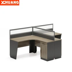 Office Cubicle System Computer Desk Two Person Workstation 2
