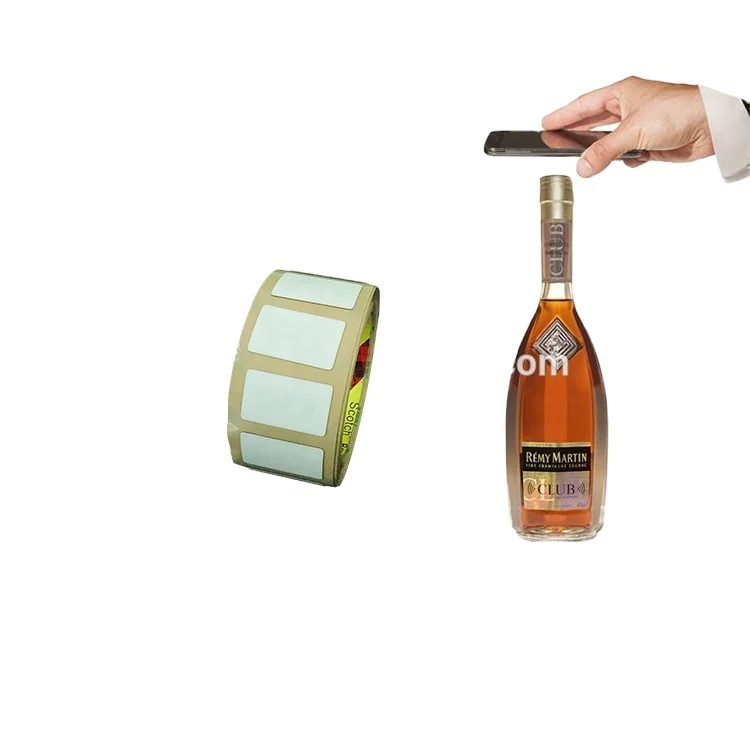 Inventory Tracking RFID Access Control Card HF Passive Wine Bottle Label Sticker Tag