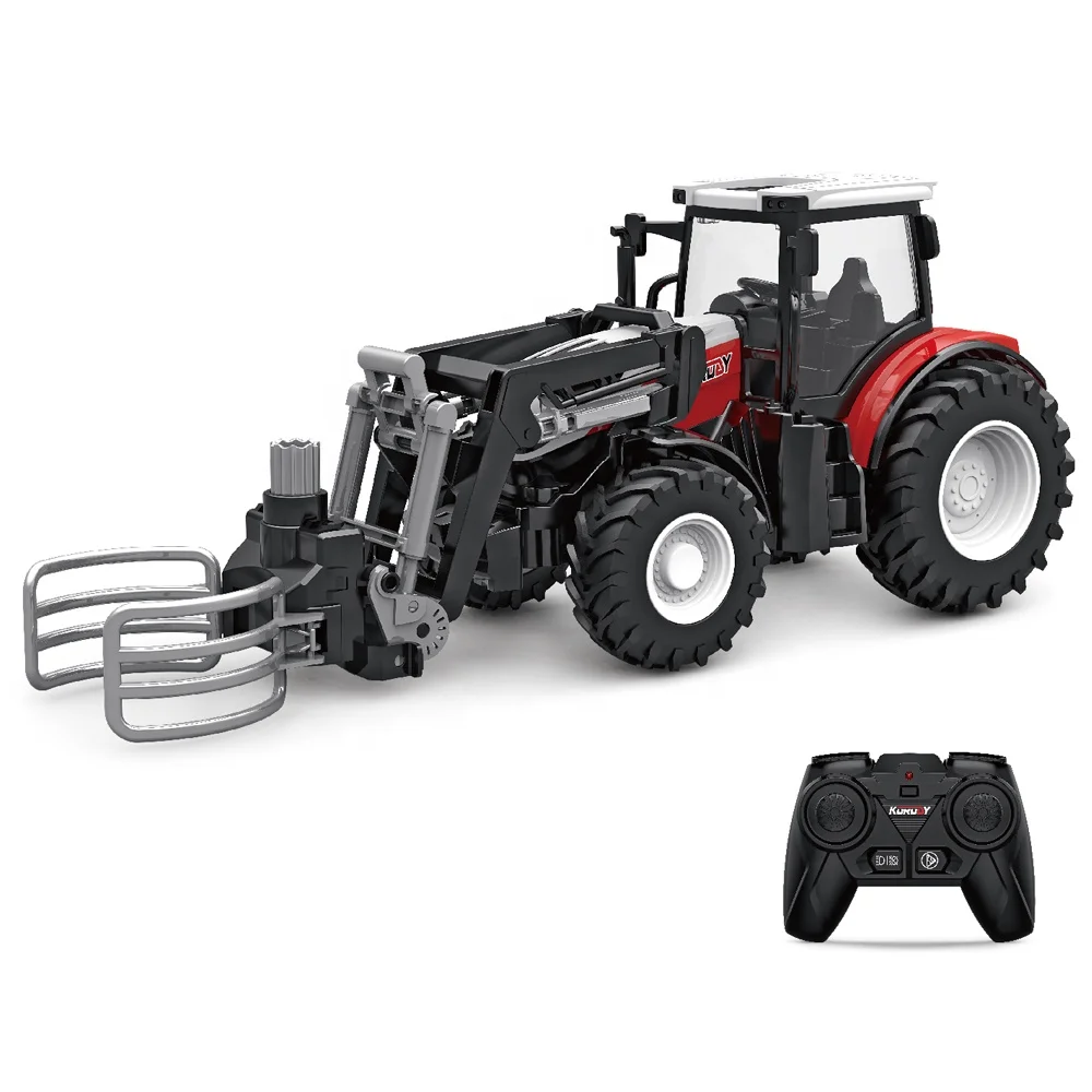 China Wholesale 1/24 Scale RC Farm Tractor Truck 2.4GHz 4CH 6634 Electric Remote Control Tractor Farm Machine Toy For Kids