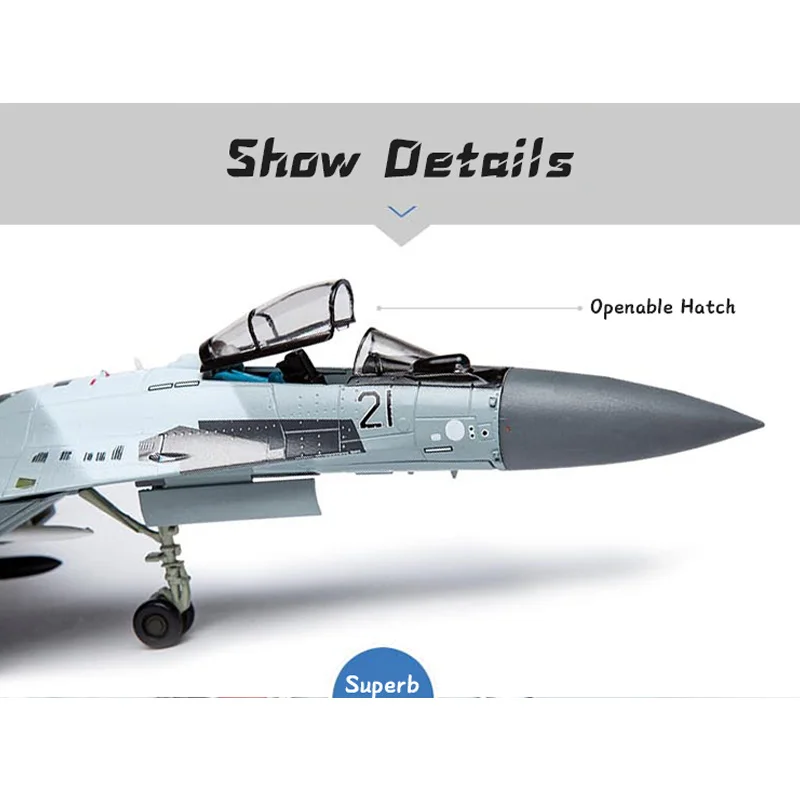 1/72 Scale Fighter Model Alloy Diecast Toys Military Aircraft S-35 Fighter Jets Model