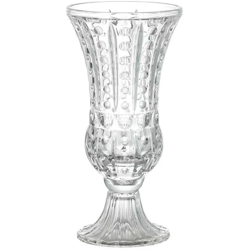 wholesale new  tall cone clear glass vase custom tall glass vases for wedding centerpieces