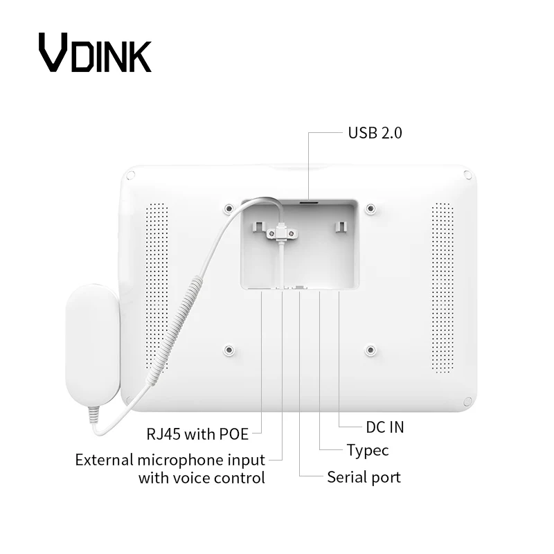 Vdink Professional Manufacturer 10.1 Inch Interactive Wall Mounted Touch Screen OEM Hospital Patient Medical Computer Android