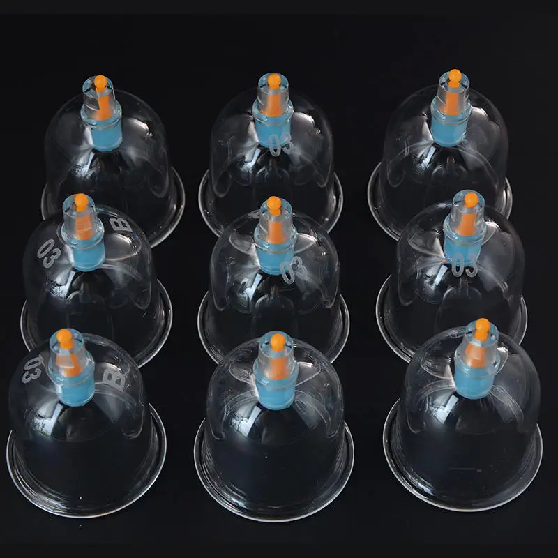 PZ Cupping Cups Vacuum Cupping with Customized Wholesale Single Size Body Ce PS OEM Transparent Lancet and Cupping Pump 2 in 1
