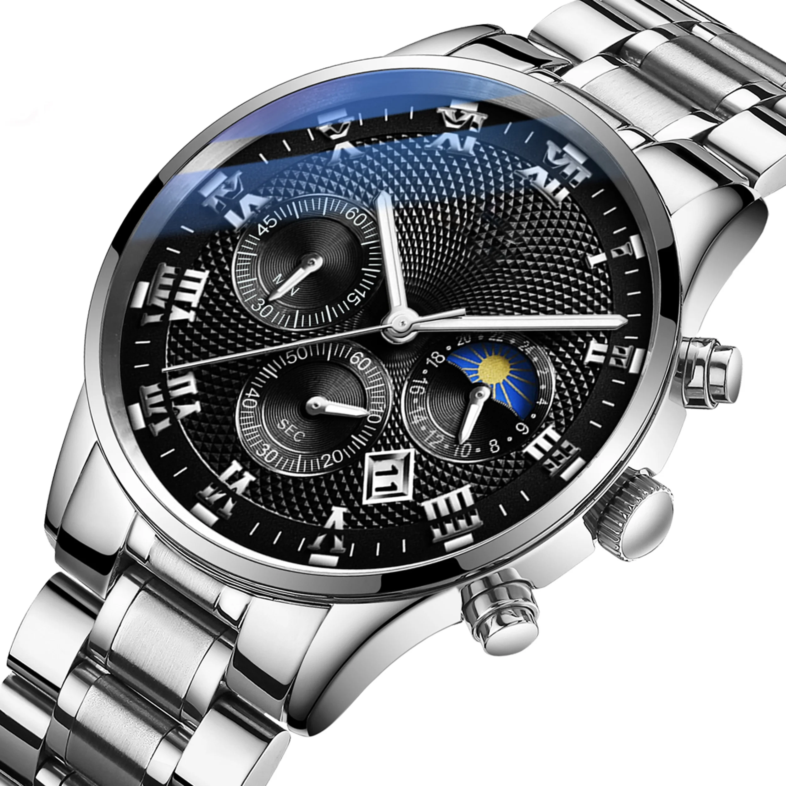 Original watch straps stainless steel male wrist customize your own logo analog watches for men brands