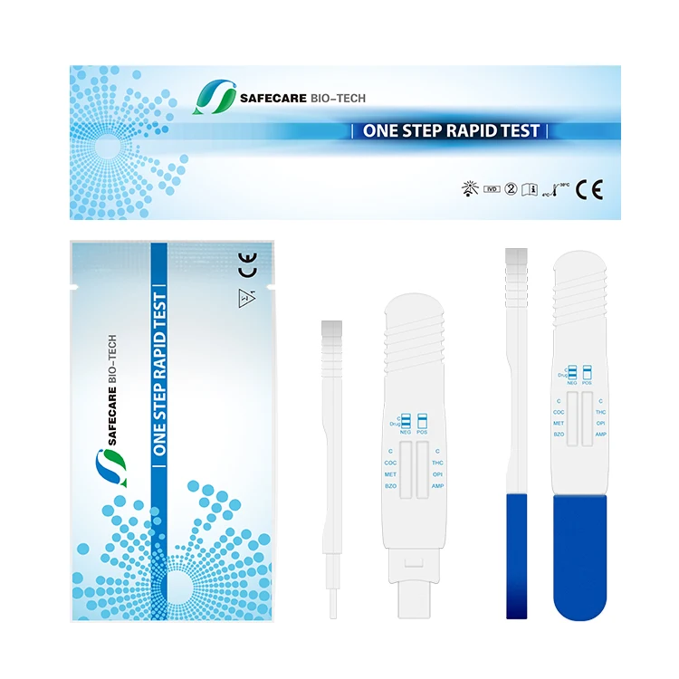 Multi-drug Drugs of Abuse DOA Saliva COT Cotinine Rapid Test Midstream