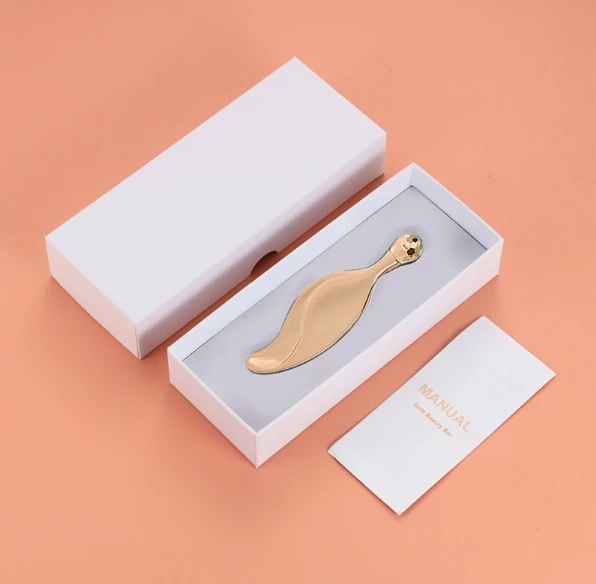Facial massager guasha tool scraping board zinc alloy mini leaf scraper panel, facial massage board, metal massage guasha board