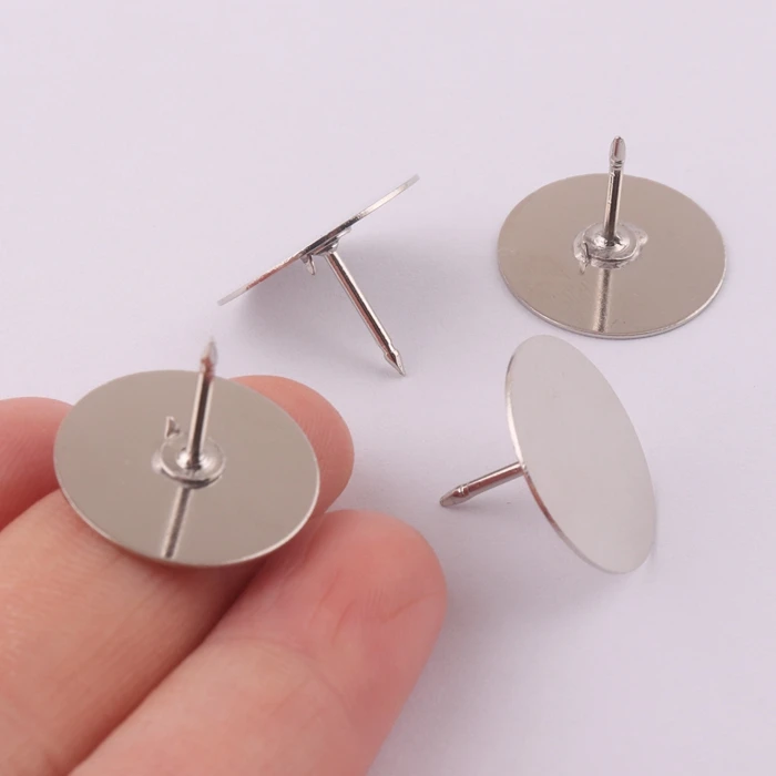 customized 18mm brass lapel badge clutch pin for locking pin back