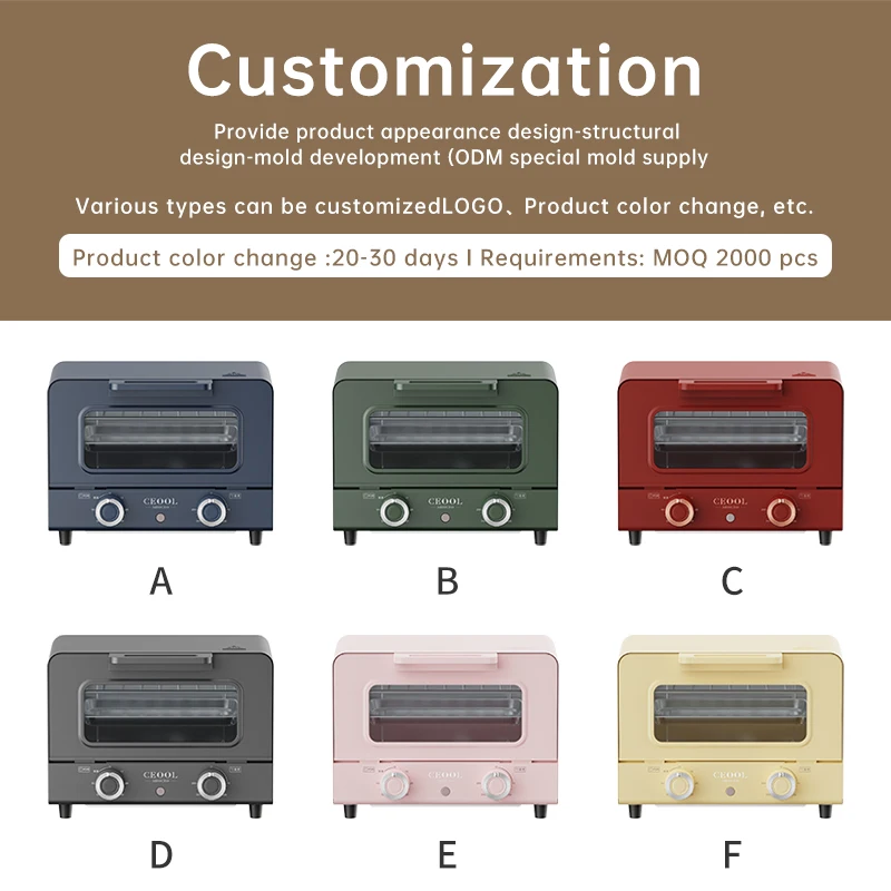 Kitchen Appliances Portable 10L Large Size Bread Home Bakery Electric Cooker Baking Pizza Electric Mini Oven