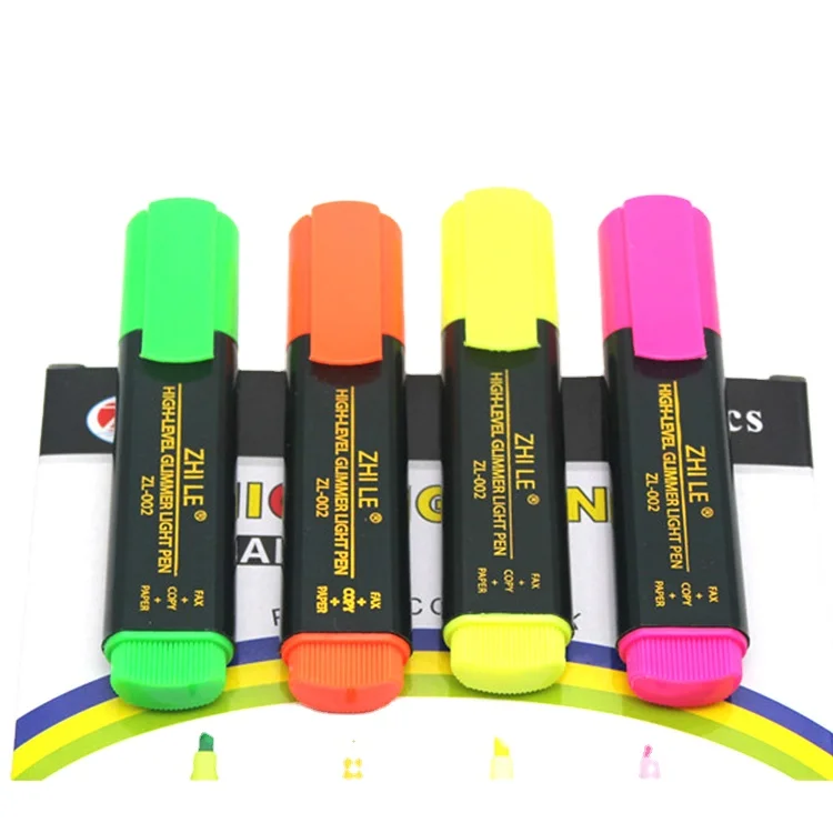 School Office Reading Study Mark Tools Different Color Highlight Marker Plastic Cute Mini Highlighter Pen