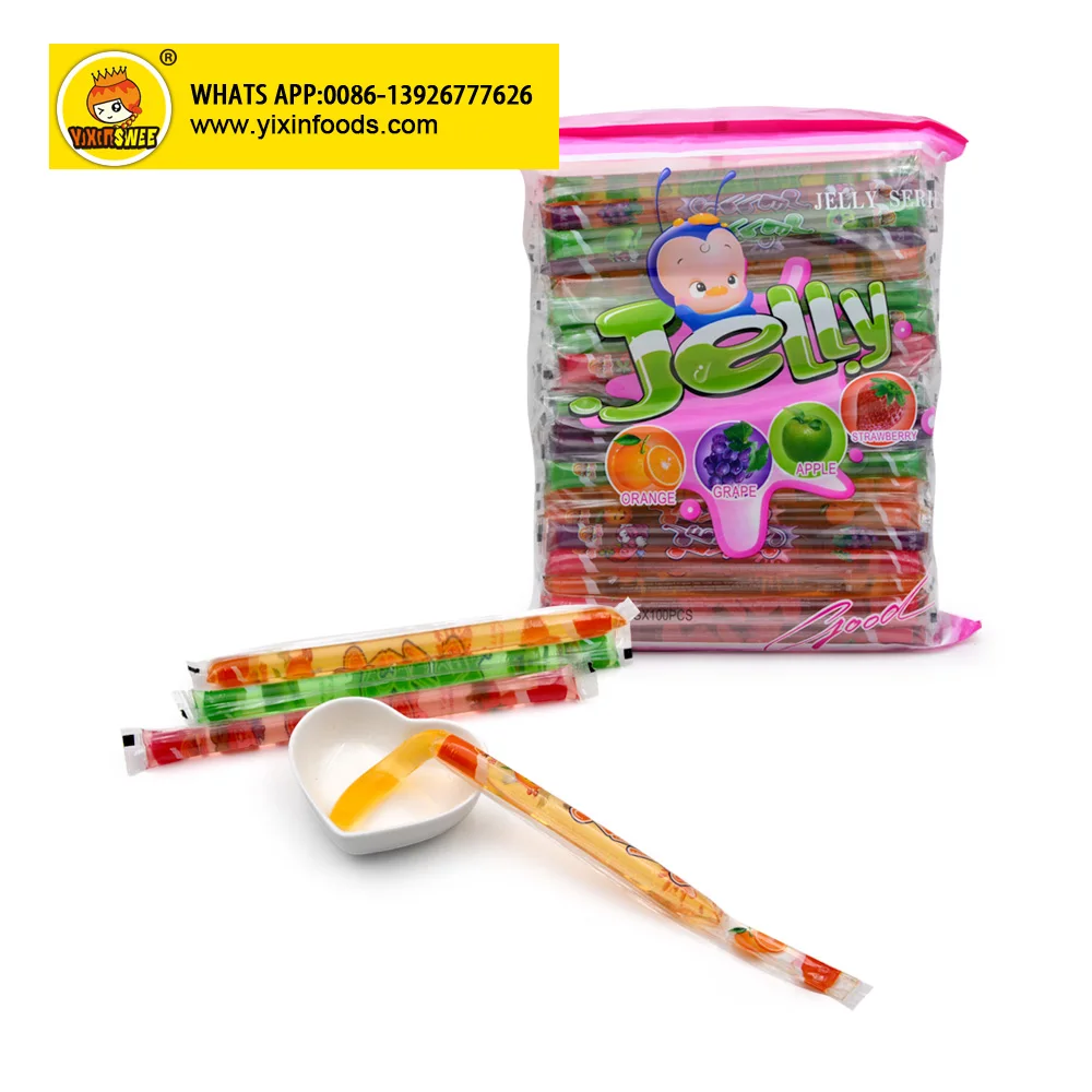Wholesale halal fruit flavor Stick jelly candy