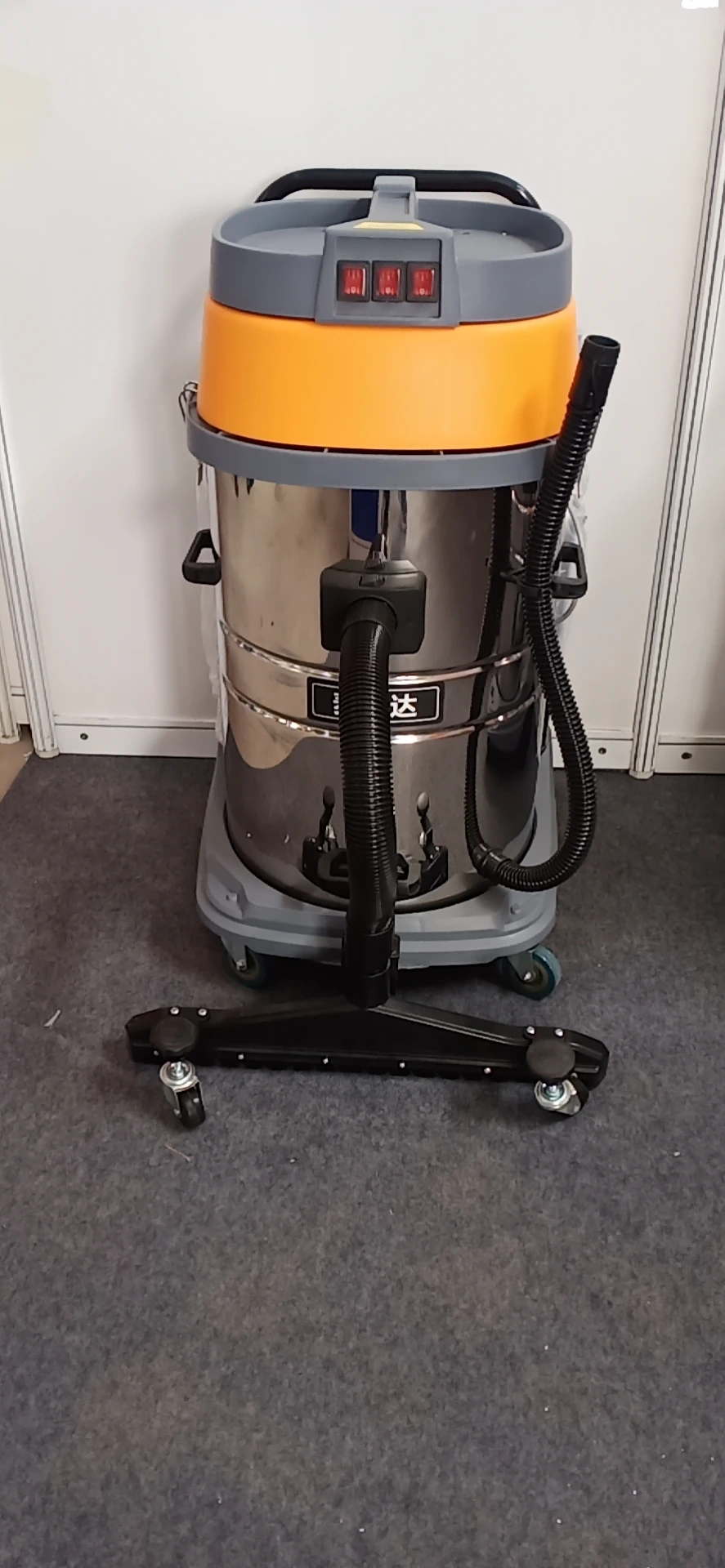 606-3M80 80L 3600w 3-motors steel tank wet and dry vacuum cleaner