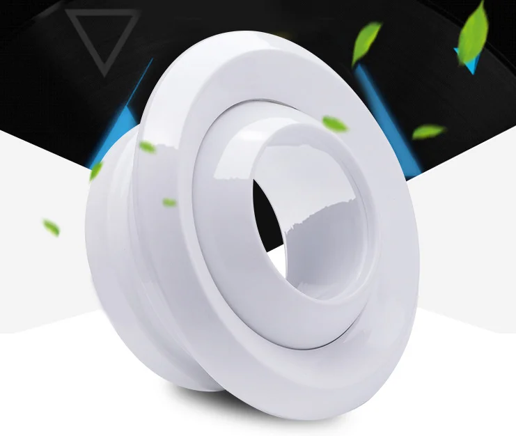 Foshan Factory Air conditioning jet nozzle diffuser aluminum ceiling air duct round ventilation diffuser