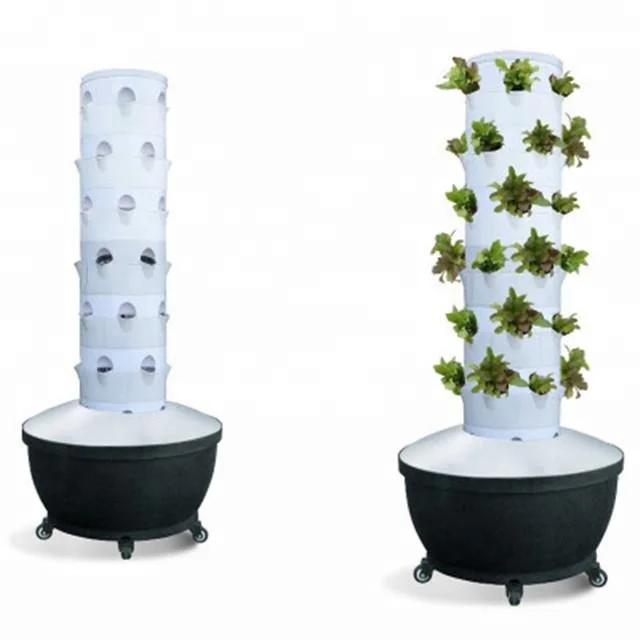 Greenhouse Vertical Tower Garden Aeroponics System Hydroponics Growing Systems Vertical Garden Tower