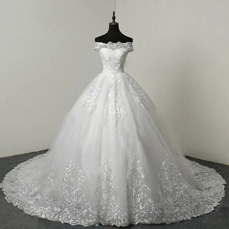 2022 Luxury Trumpet Elegant Wedding Dresses With Lace Court  Lace Spaghetti Strap Bridal Dresses Women Allurebridals Vestidos