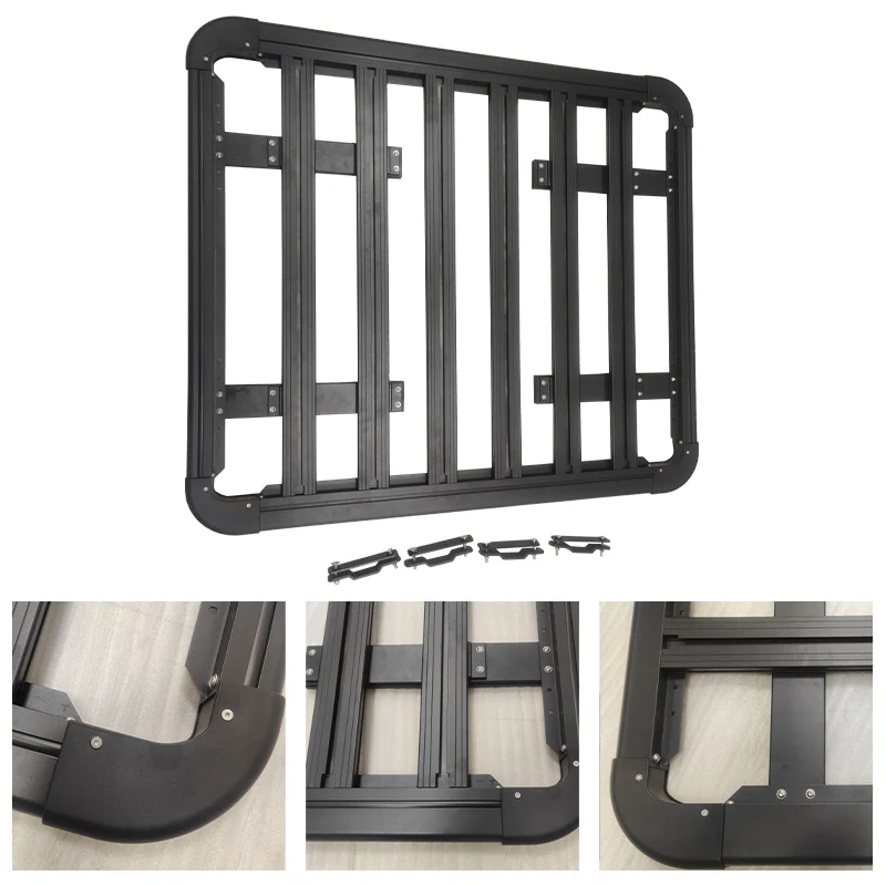 Universal aluminum roof racks platform for Jeep Wrangler JK 07-17 JL18-22 OFF ROAD 4X4 ROOF CARRIER PLATFORM