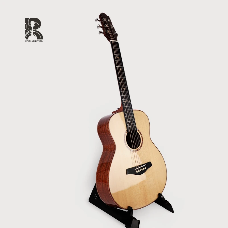 S60-36 R High quality #A sitka spruce acoustic guitar all solid  Back and Side of Mahogany Gloss finish 36 inch acoustic guitar