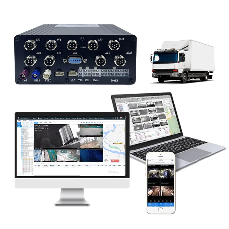 Muck car cement tank car logistics car remote video positioning monitoring