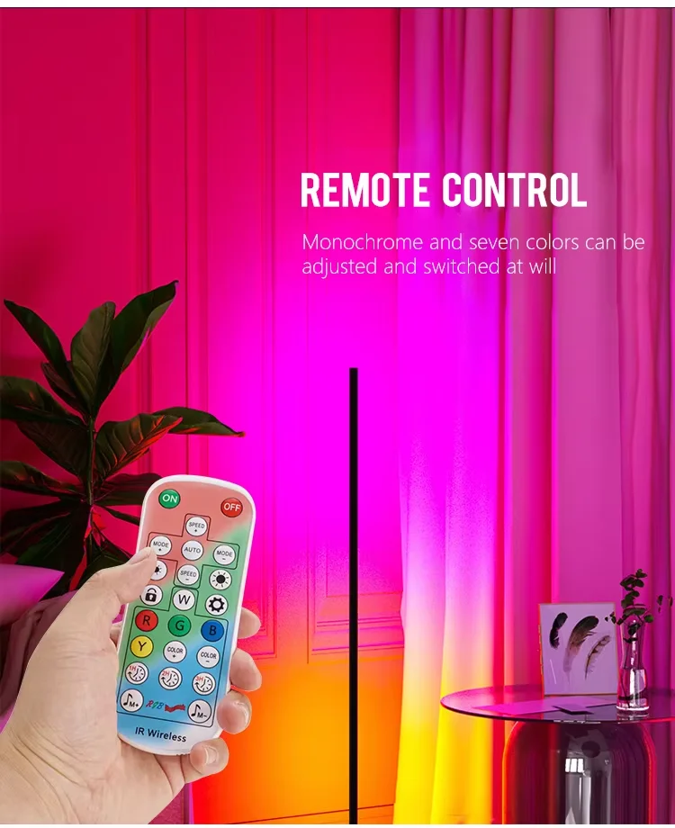 RGB IC светодиодный напольный светильник с USB-питанием от пульта дистанционного управления синхронизацией музыки меняющий цвет