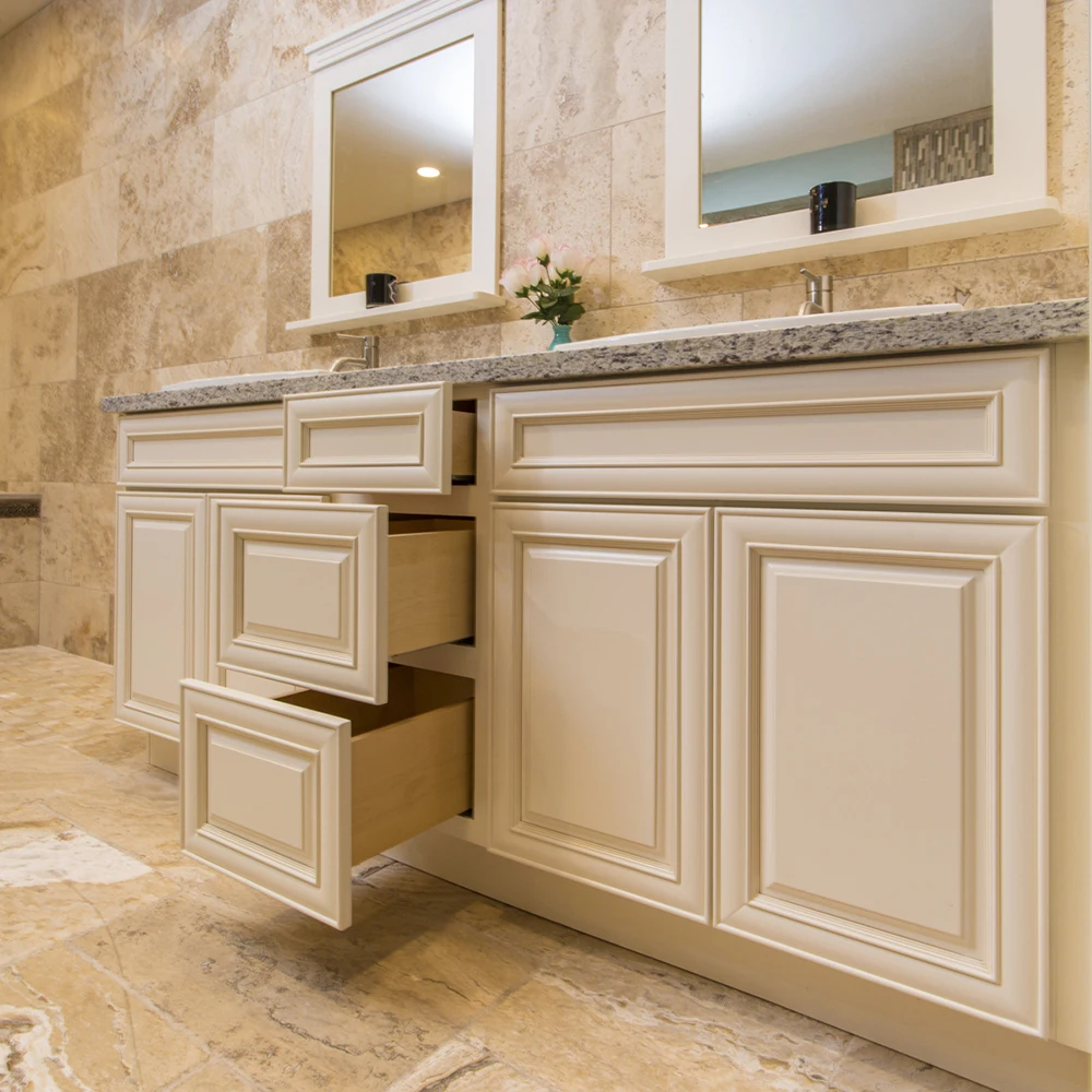 American Framed Style Solid Wood MDF Door RTA Wall Base Kitchen Cabinets With DTC Soft Close Hardwear
