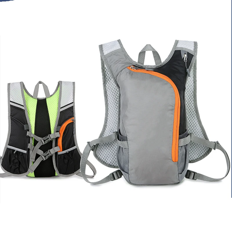 hiking travel bicycle water bag custom hydration backpack gray green black blue sports hydration backpack with water blader