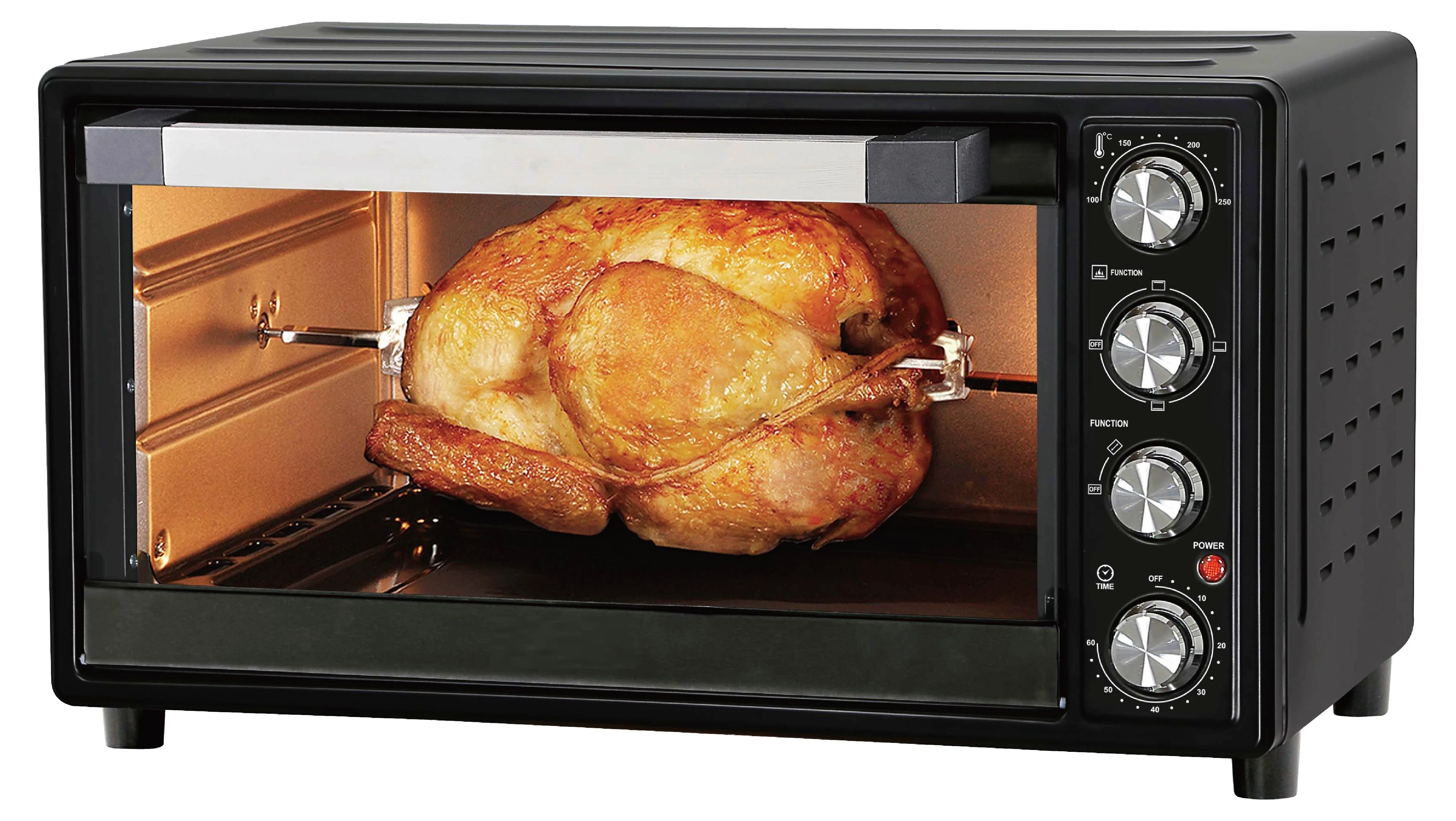 45L Large Electric Turbo Oven Rotisserie, Convection, Inner Lamp OTG pizza oven