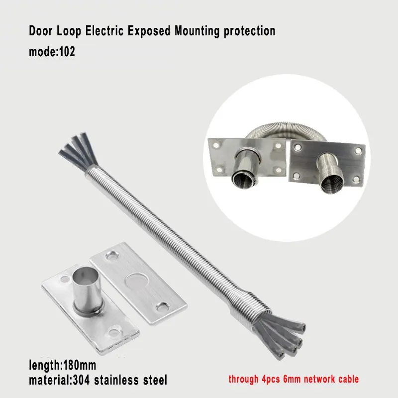 VIANS small size Electric Exposed Mounting Protection Wire Pipe tube Cable Crossing Device Power Transfer Door Loops