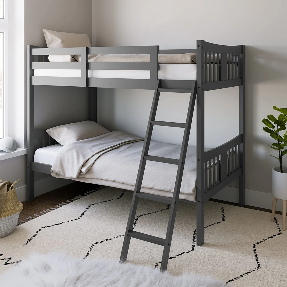 Modern Full Baby Adult Cheap Wooden Double Decker Bed Girls Kids Bunk Bed