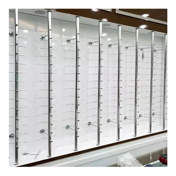 Yifan wall mounted frame glasses display rods sunglasses Display Rack Aluminum Alloy optical eyeglasses display stand