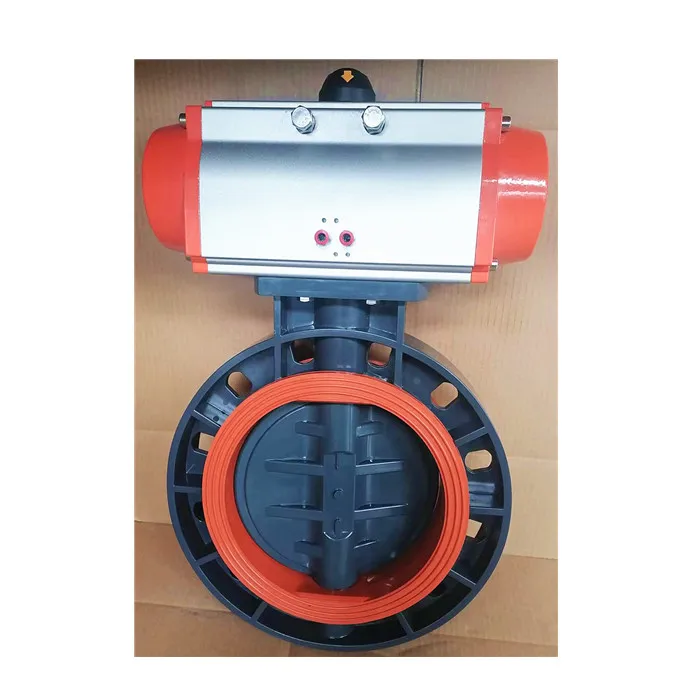 ATA factory cheap sale dn15 to dn100 UPVC PPH handle manual ball valve  bare stem motorized pneumatic drive
