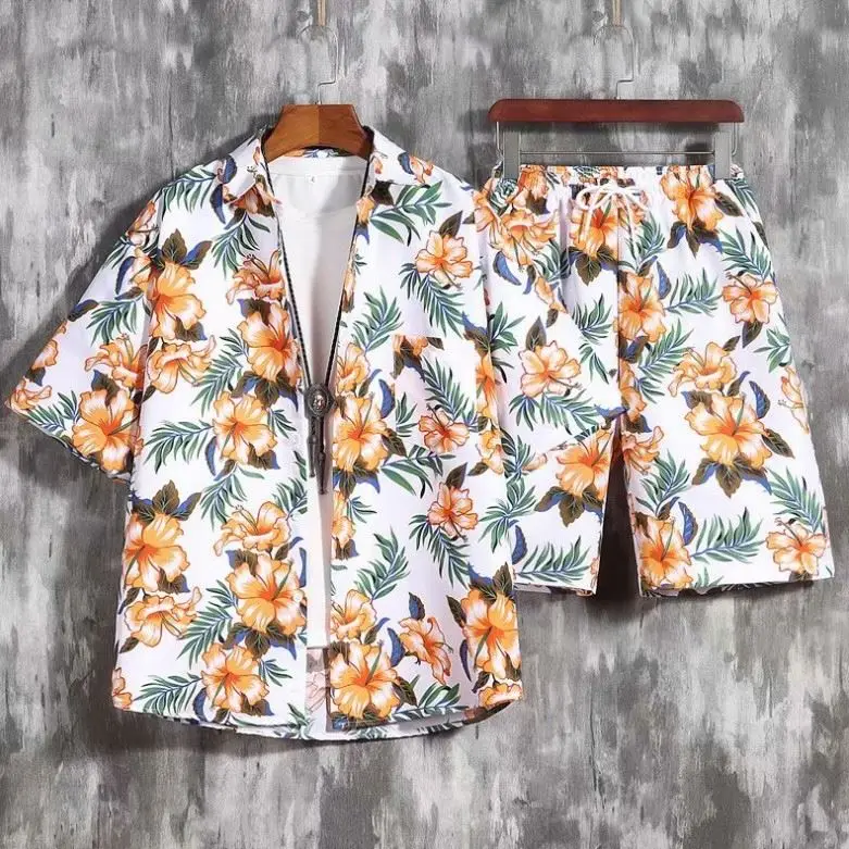 New Design Casual Hawaii Beach Trendy Clothes Direct Sale Spot Tracksuits For Men