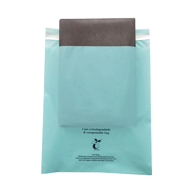 cornstarch Home compost eco friendly compostable biodegradable mailing shipping bags Customized logo printed wholesale