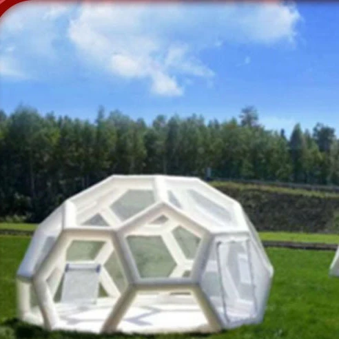 Сетчатая красная прозрачная надувная пузырьковая палатка мобильная сферическая звезда для футбола