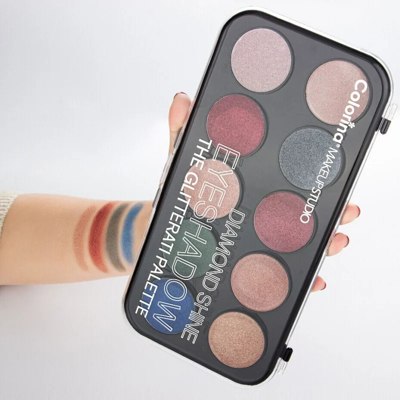 makeup cosmetics multi colored eye shadow supplier vendor high quality pigment cheap 10 colors matte eyeshadow palette