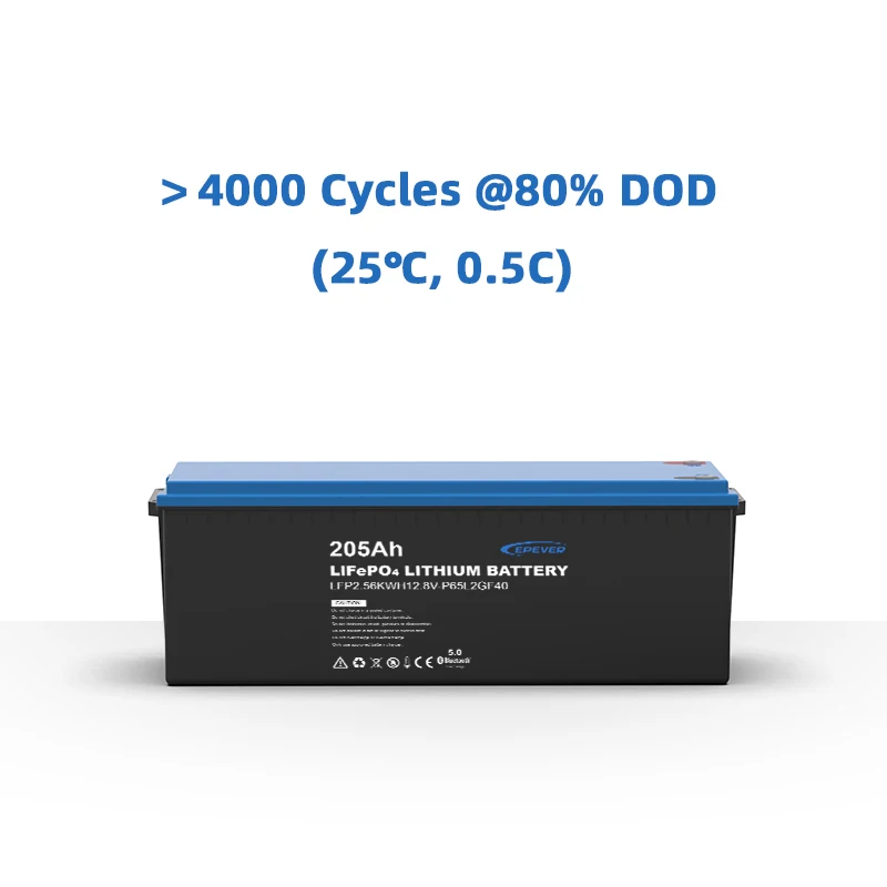 EPEVER EU Stock 12.8V 25.6V Lifepo4 Battery Pack LFP Battery Lithium Ion Batteries 50ah 100ah 150ah 200ah