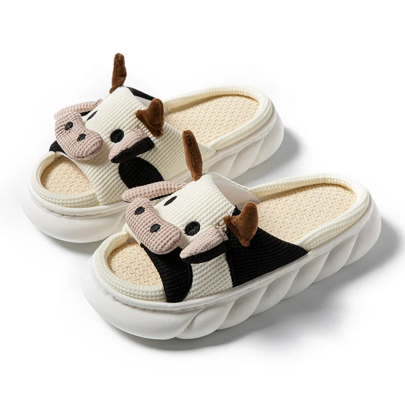 Wholesale Slippers Spring and Autumn Non-Slip Indoor Shoes Summer Baby Non-Slip Soft Bottom Cotton women  open toe slippers