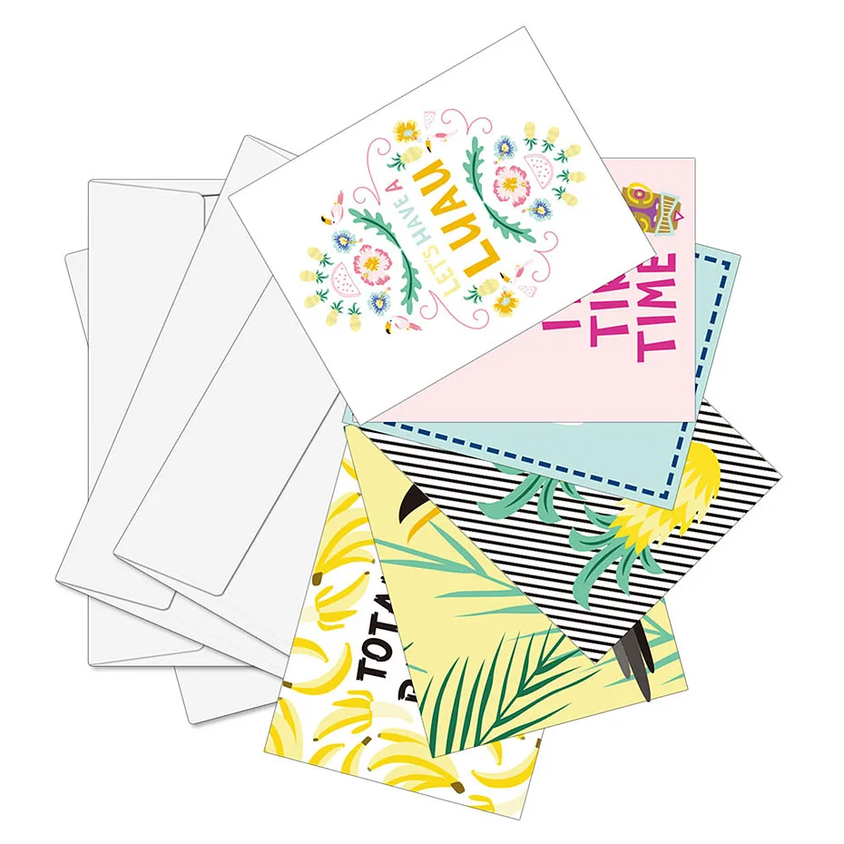 Decorative new style custom gift luxury  thank you card envelope note cards and envelope printing