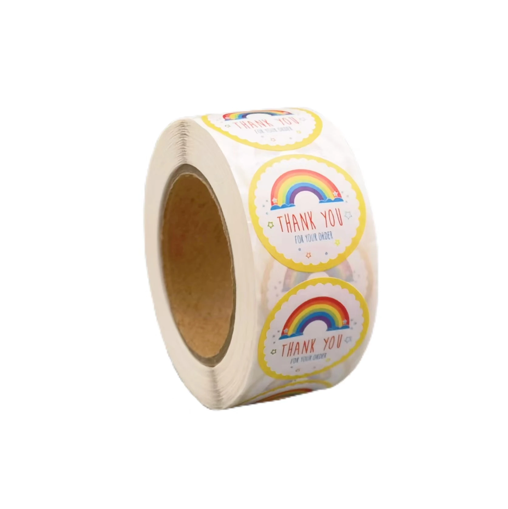 Teacher Cup Wraps Sticker for  2.5cm/1inch Glass Global Book Thank You Sticker Flower Rainbow Design DIY Crafts Rainbow stickers
