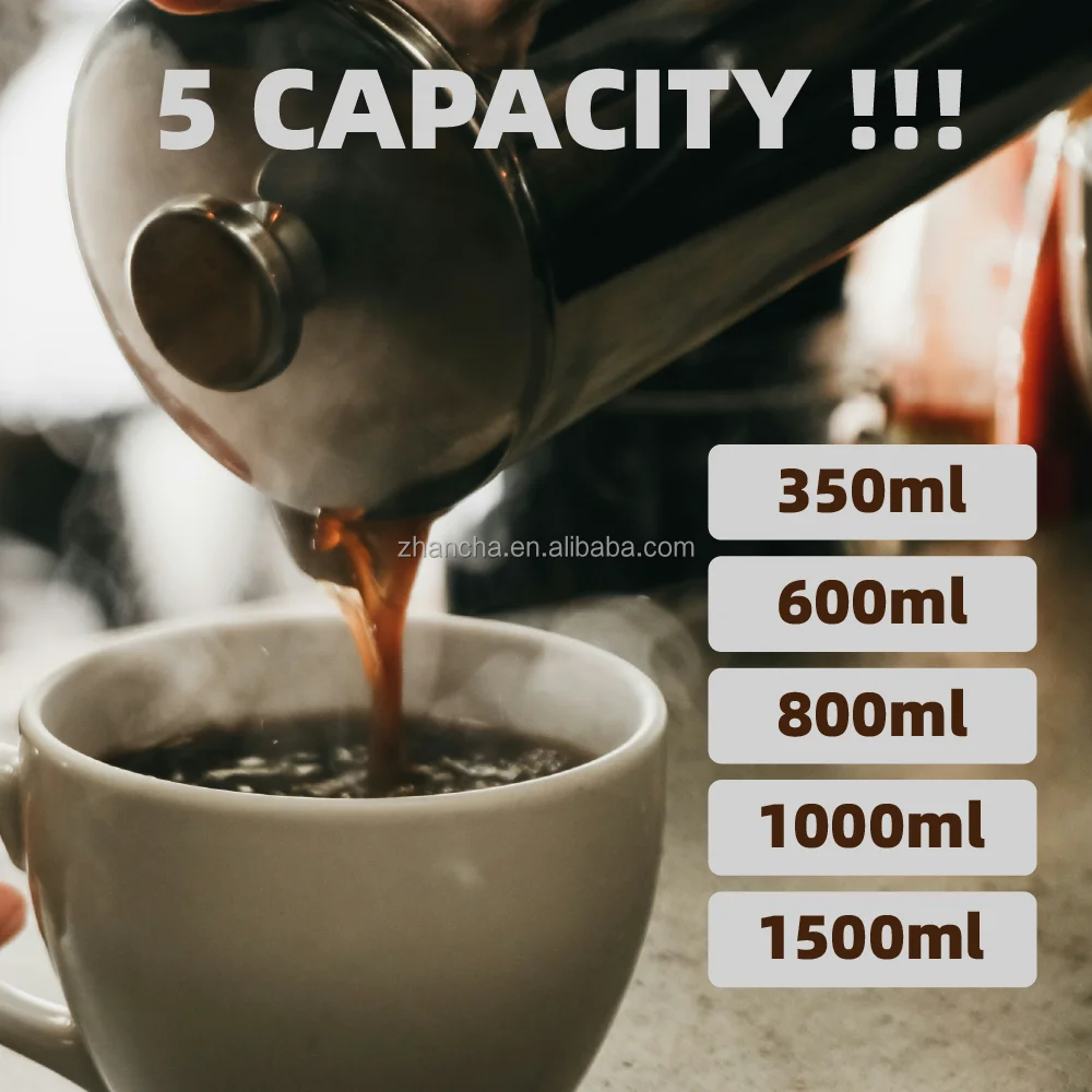Double Walled Insulation Stainless Steel French Coffee Press Maker