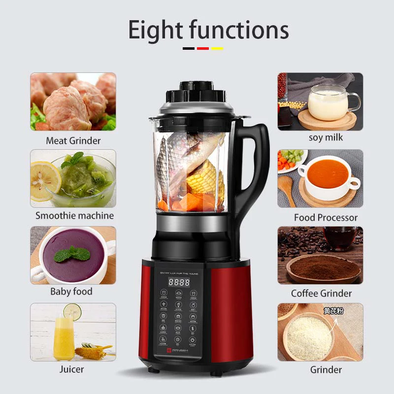 Multi Function Kitchen Tool Universal Blend and Cook Soup Maker Smart Cooking Blender with CB Certificate