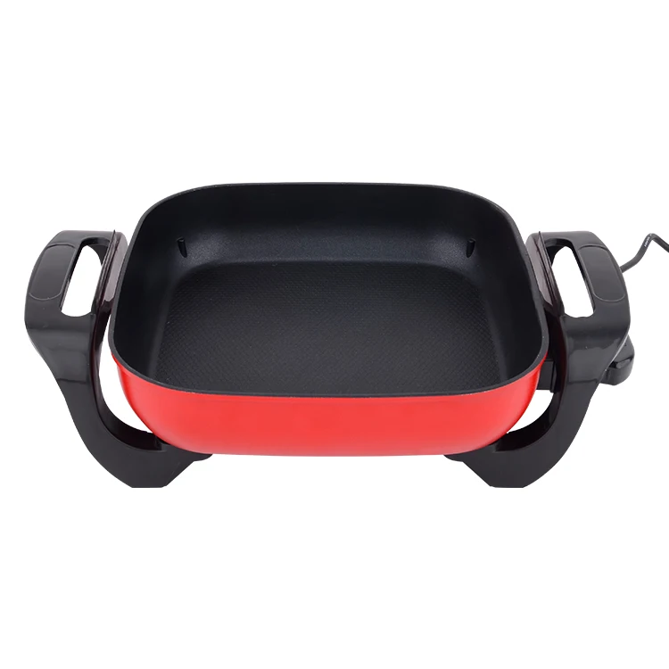 
High Quality Non Stick Cooking Pots Skillet Square Deep Fry Pan Electric Wok Electric Frying Baking Pan 