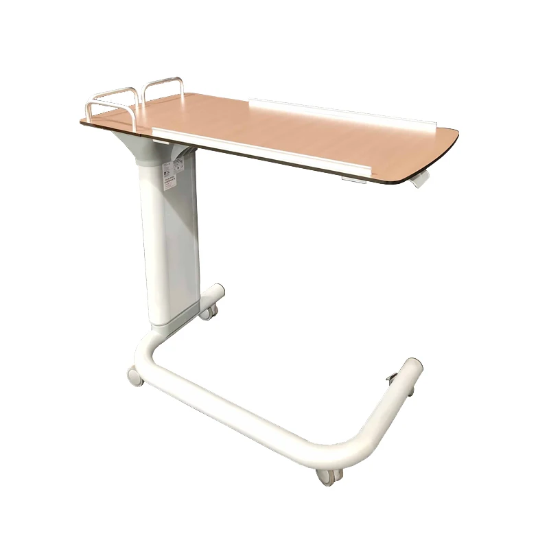 Easily slides under beds stretchers mobile recliners Medical Overbed Table