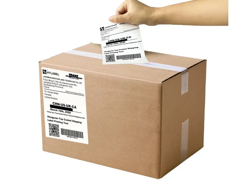a6 size printing airway bill thermal sticker label