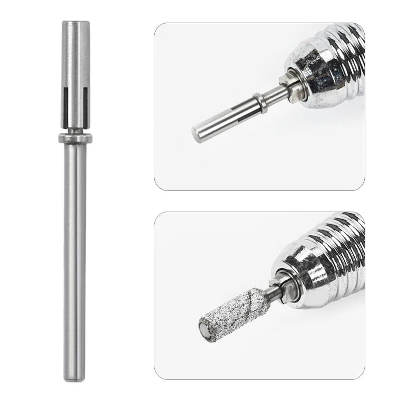 Upgraded 3.1mm small nail polish sand ring bearing mini set sand ring shaft core nail repair and removal polishing head