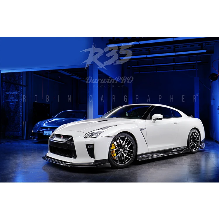 DarwinPRO BKSS Style carbon fiber side skirts for GTR R35