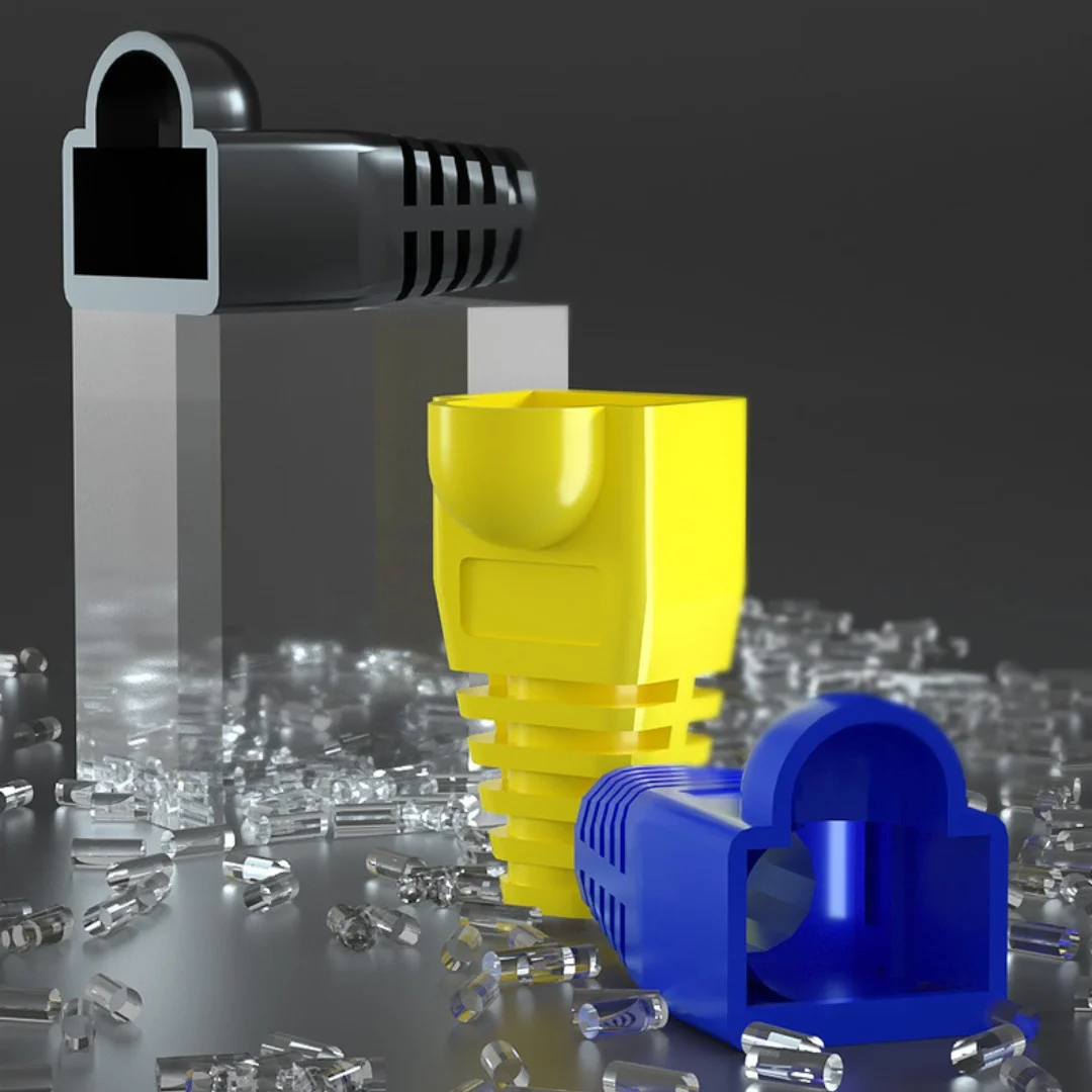 CAT5/CAT5e/CAT6 Category 5 Category 6 Network Cable RJ45 Network Connector Plug Cover Dust Proof Transparent Cover